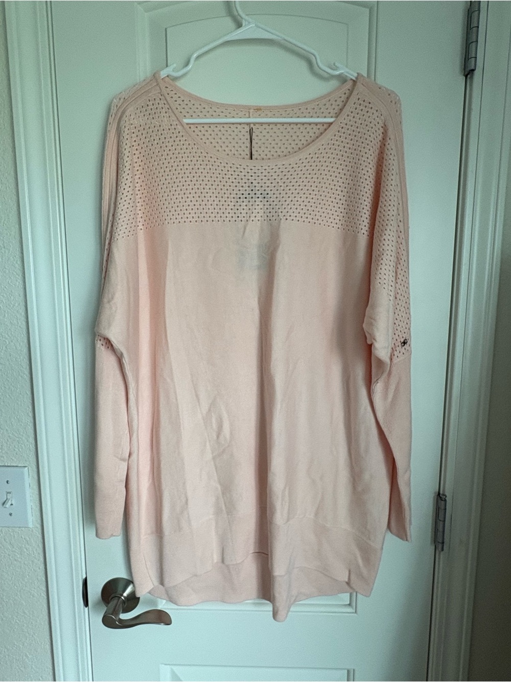Calia By Carrie Underwood NWT Blush Pink Knit Long Sleeve Sweater - Size L
